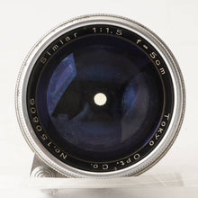 画像をギャラリービューアに読み込む, 東京光学 Tokyo Kogaku シムラー Simlar 5cm 50mm F1.5 ライカ L39マウント