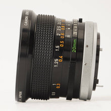 画像をギャラリービューアに読み込む, キヤノン Canon FD 20mm F2.8 S.S.C.