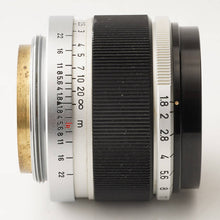画像をギャラリービューアに読み込む, キヤノン Canon 50mm F1.8 L39 LTM