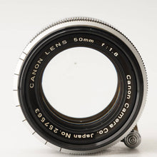 画像をギャラリービューアに読み込む, キヤノン Canon 50mm F1.8 L39 LTM