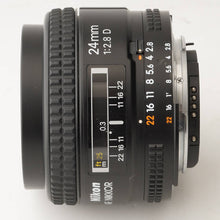 画像をギャラリービューアに読み込む, ニコン Nikon AF Nikkor 24mm F2.8 D Fマウント