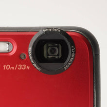 Load image into Gallery viewer, Sony Cyber-shot DSC-TF1 Red 4x Optical Zoom Waterproof
