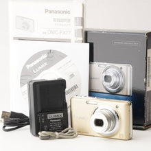 Load image into Gallery viewer, Panasonic LUMIX DMC-FX77 Gold Compact Digital Camera