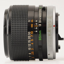 画像をギャラリービューアに読み込む, キヤノン Canon FD 85mm F1.8 S.S.C.