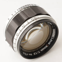 Load image into Gallery viewer, Canon 50mm f/1.2 L39 LTM