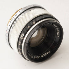 画像をギャラリービューアに読み込む, キヤノン Canon 35mm F1.8 ライカ L39 マウント