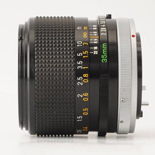 画像をギャラリービューアに読み込む, キヤノン Canon FD 35mm F2 S.S.C.