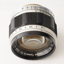 画像をギャラリービューアに読み込む, キヤノン Canon 50mm F1.4 ライカ L39マウント
