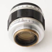画像をギャラリービューアに読み込む, キヤノン Canon 50mm F1.4 ライカ L39マウント