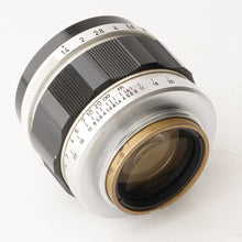 画像をギャラリービューアに読み込む, キヤノン Canon 50mm F1.4 ライカ L39マウント