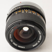 画像をギャラリービューアに読み込む, キヤノン Canon FD 24mm F2.8 S.S.C.