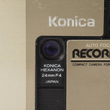 画像をギャラリービューアに読み込む, コニカ Konica AUTO FOCUS RECORDER / HEXANON 24mm F4