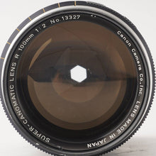 画像をギャラリービューアに読み込む, キヤノン Canon SUPER CANOMATIC R 100mm F2 Rマウント