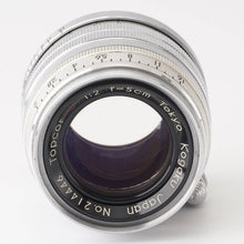 Load image into Gallery viewer, Tokyo Kogaku Topcor-S 5cm 50mm f/2 L39 LTM