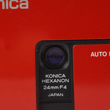画像をギャラリービューアに読み込む, コニカ Konica レコーダー Auto Focus Recorder / Hexanon 24mm F4 レッド