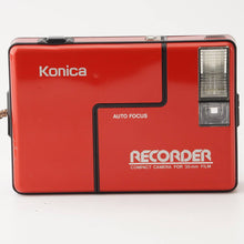 画像をギャラリービューアに読み込む, コニカ Konica レコーダー Auto Focus Recorder / Hexanon 24mm F4 レッド
