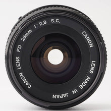画像をギャラリービューアに読み込む, キヤノン Canon FD 28mm F2.8 S.C.