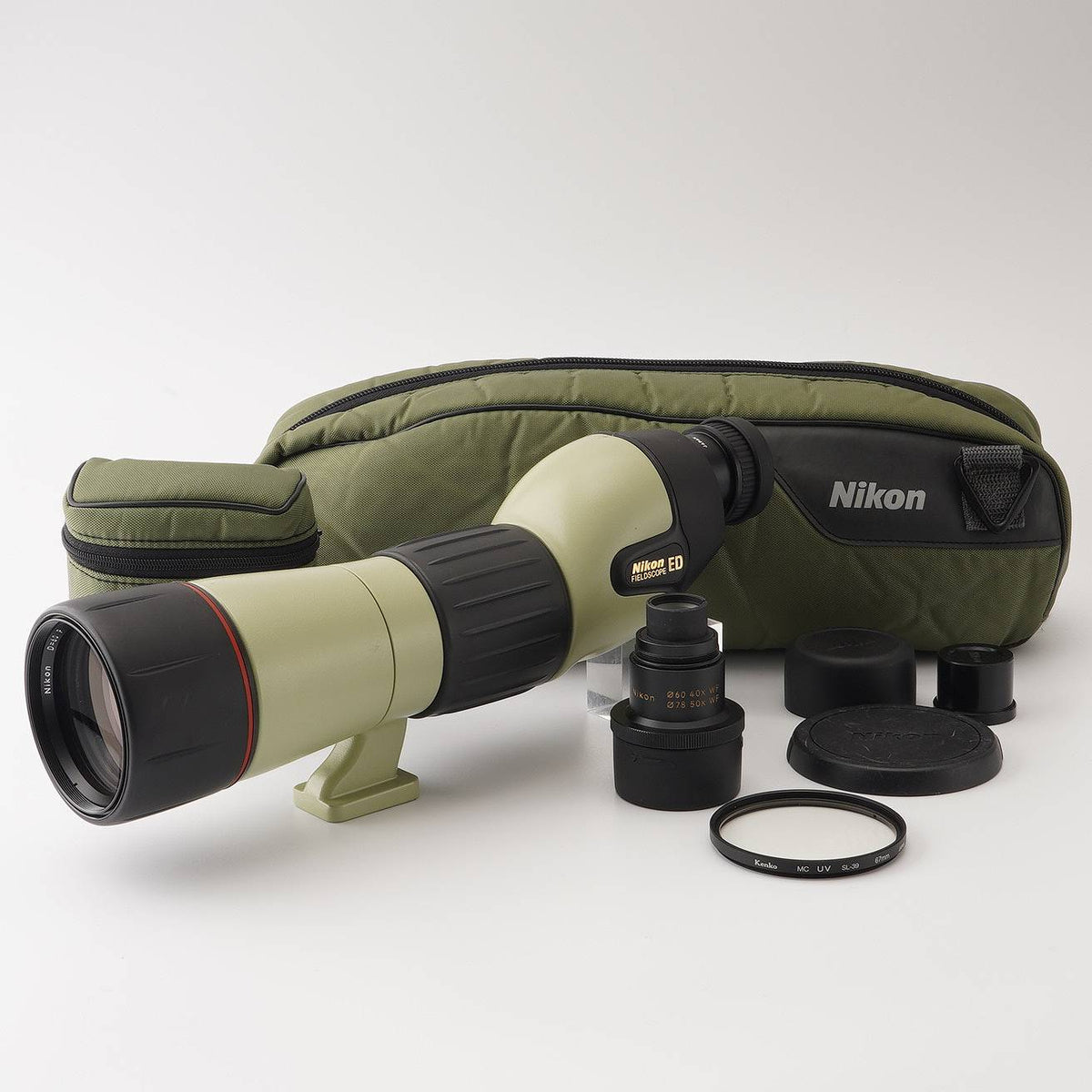 ニコン Nikon フィールドスコープ FIELD SCOPE ED III D=60 P / 接眼レンズ 24X , 接眼レンズ 40X