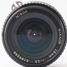 Load image into Gallery viewer, Nikon Ai-s NIKKOR 28mm f/3.5