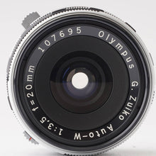 Load image into Gallery viewer, Olympus G.Zuiko Auto-W 20mm f/3.5 for PEN F FT