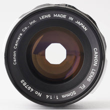 画像をギャラリービューアに読み込む, キヤノン Canon FL 50mm F1.4