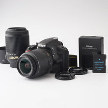 Load image into Gallery viewer, Nikon D3200 / AF-S DX NIKKOR 18-55mm f/3.5-5.6 G VR / Nikon AF-S NIKKOR 55-200mm f/4-5.6 G ED VR