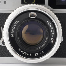 画像をギャラリービューアに読み込む, ミノルタ Minolta HI-MATIC E / ROKKOR QF 40mm F1.7