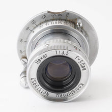 画像をギャラリービューアに読み込む, 小西六 Konishiroku Hexar 50mm F3.5 沈胴 ライカ L39マウント