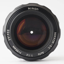 Load image into Gallery viewer, Nikon Ai Converted NIKKOR S C Auto 55mm f/1.2