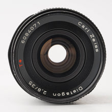 画像をギャラリービューアに読み込む, コンタックス Contax Carl Zeiss Distagon 35mm F2.8 T* AEJ C/Yマウント