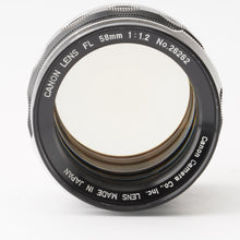 画像をギャラリービューアに読み込む, キヤノン Canon FL 58mm F1.2