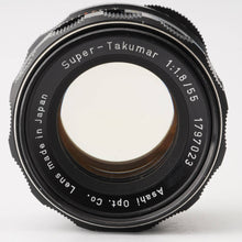 画像をギャラリービューアに読み込む, ペンタックス Asahi Pentax スーパータクマー Super Takumar 55mm F1.8 M42