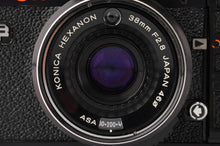 画像をギャラリービューアに読み込む, コニカ Konica C35 EF / Hexanon 38mm F2.8