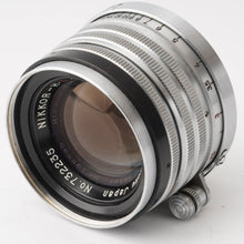 画像をギャラリービューアに読み込む, ニッカ Nicca 3-F レンジファインダー / Nippon Kogaku Nikkor-H C 5cm F2 黒帯