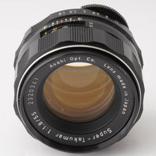 画像をギャラリービューアに読み込む, ペンタックス Asahi Pentax スーパータクマー Super Takumar 55mm F1.8 M42