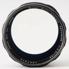 画像をギャラリービューアに読み込む, ペンタックス Pentax Asahi SMC タクマー TAKUMAR 135mm F2.5 M42用