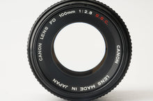 画像をギャラリービューアに読み込む, キヤノン Canon FD 100mm F2.8 S.S.C.