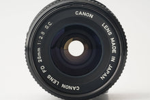 画像をギャラリービューアに読み込む, キヤノン Canon FD 28mm F2.8 S.C.