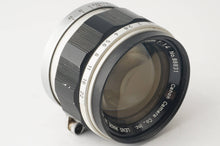 画像をギャラリービューアに読み込む, キヤノン Canon 50mm F1.4 L39 ライカLマウント