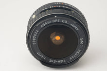 画像をギャラリービューアに読み込む, ペンタックス Asahi Pentax Super-Multi-Coated FISH EYE フィッシュアイ 17mm F4 Kマウント