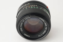 画像をギャラリービューアに読み込む, キヤノン Canon New FD 50mm F1.4 FDマウント