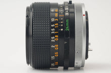 画像をギャラリービューアに読み込む, キヤノン Canon FD 24mm F2.8 S.S.C.