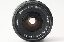 画像をギャラリービューアに読み込む, キヤノン Canon FD 28mm F2.8 S.C.