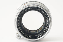 画像をギャラリービューアに読み込む, キヤノン Canon 50mm F1.8 L39 ライカLマウント