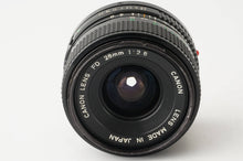 画像をギャラリービューアに読み込む, キヤノン Canon New FD 28mm F2.8