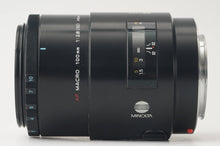 画像をギャラリービューアに読み込む, ミノルタ Minolta AF MACRO 100mm F2.8 ソニー Aマウント