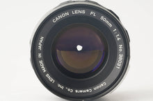 画像をギャラリービューアに読み込む, キヤノン Canon FL 50mm F1.4