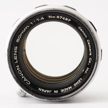 画像をギャラリービューアに読み込む, キヤノン Canon 50mm F1.4 L39 ライカLマウント