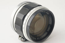 画像をギャラリービューアに読み込む, キヤノン Canon 50mm F1.4 L39 ライカLマウント