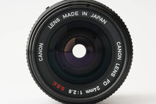 画像をギャラリービューアに読み込む, キヤノン Canon FD 24mm F2.8 S.S.C.
